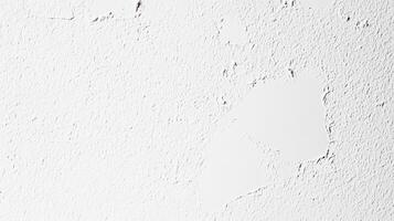 White Textured Wall with Peeling Paint Close-Up photo