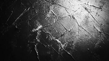 Abstract Black Cracked Texture with Glossy Surface for Modern Design photo