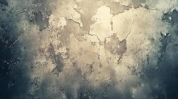 Grunge Cracked Concrete Wall Texture with Vintage Aged Effect photo