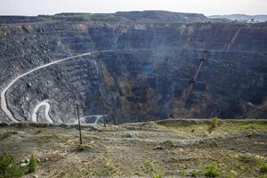 A large open pit photo