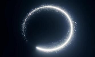 A circle with a glowing light in the center video