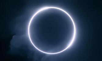 An image of a ring of light in the dark video