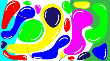 Abstract Fluid bubble colorful Template, Geometric Background, flat design Illustration, Modern Background. vector