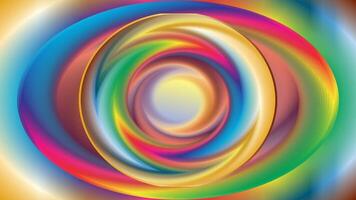 Abstract blurred circle gradient background in bright rainbow colors. Colorful smooth banner template. vector