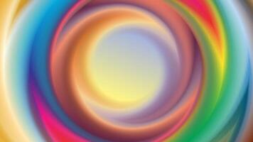Colorful smooth abstract blurred circle gradient background in bright rainbow colors. Colorful smooth banner template. vector