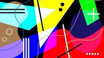 Colorful abstract geometric Background, flat design Illustration, Modern Background. vector