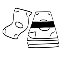 a stack of money tied with a black binder vector