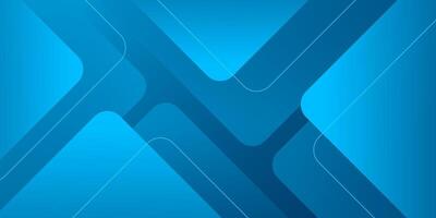 Blue background with trendy abstract geometric shapes vector