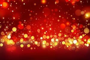 Outside in December. Red and fire orange bokeh on a black background, bokeh abstract background, halloween orange bokeh background. Orange Christmas background, Xmas, scary photo