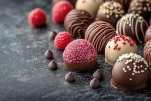 Sugary creation, unveiling the magic of handcrafted dessert, a fusion of taste, texture, and visual charm in every bite. photo