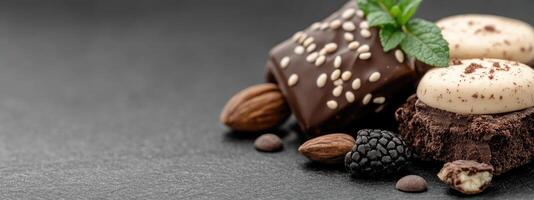 Sugary creation, unveiling the magic of handcrafted dessert, a fusion of taste, texture, and visual charm in every bite. photo