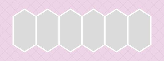 Blank Picture photo frame collage vector