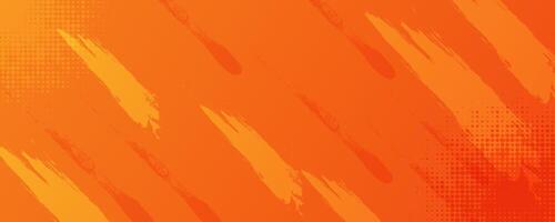 Orange abstract background with grunge texture and modern design illustration template vector