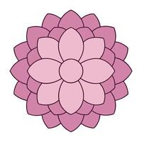 Low Detailed Floral Mandala Silhouette Ornamental and Decorative Patterns vector