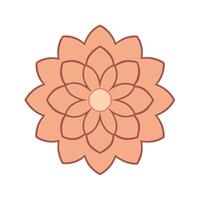 Elegant Floral Mandala Silhouette for Creative Design Projects vector