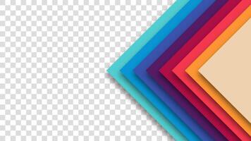 Abstract retro background with geometric layers. Classic 1970s 1980s 1960s color scheme in a futuristic style. Suitable for posters, branding, and visual content. vector