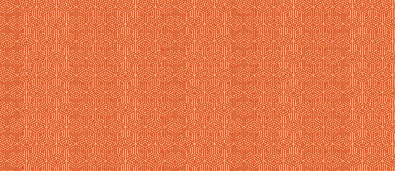 intrincado geométrico modelo en vibrante naranja matices un sin costura textil diseño Perfecto para antecedentes, sitio web texturas, o impresión proyectos vector
