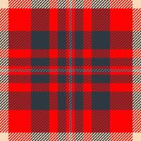 Vibrant red and navy plaid pattern. Perfect for textile design, fashion, wrapping paper, or holiday projects. This bold, classic check evokes warmth and tradition. vector