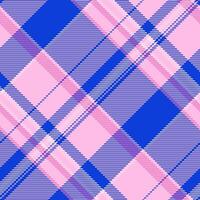 Graphic background fabric plaid, styled texture pattern textile. Sofa check seamless tartan in light and blue colors. vector