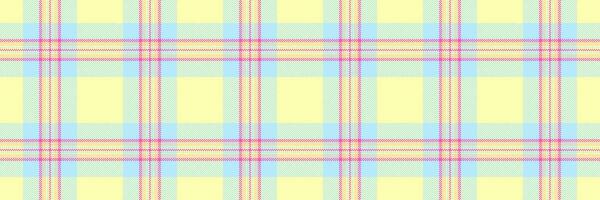 Delightful pastel plaid pattern in soft yellow, light blue, and pink. Perfect for textile designs, scrapbooking, website backgrounds, or any project needing a cheerful, delicate aesthetic. vector