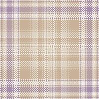 Womens fashion seamless pattern texture, asymmetric check plaid textile. Herringbone fabric tartan background in pastel and white colors. vector