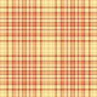Warm, autumnal plaid pattern in soft orange and pale yellow tones. Perfect for fallthemed designs, textiles, or website backgrounds. Evokes feelings of warmth, comfort, and rustic charm. vector