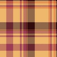 Artistic pattern textile check, dress seamless plaid . Ribbon texture tartan fabric background in orange and red colors. vector