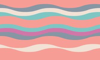 Serene pastel wave pattern. Soft, flowing lines create a calming, minimalist design perfect for backgrounds, websites, or textile prints. Evokes feelings of peace and tranquility. vector