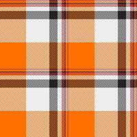Tablecloth textile plaid pattern, valentine fabric tartan. Autumn background seamless texture check in bright and white colors. vector