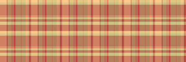 Overlayed plaid background textile, elegant tartan seamless check. Italian texture fabric pattern in orange and red colors. vector