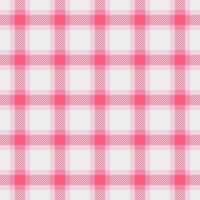 Elegant pink and white plaid pattern. Perfect for backgrounds, textiles, or stationery designs. This subtle yet stylish texture evokes feelings of femininity and gentle sophistication. vector