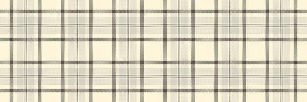 Elegant cream and taupe plaid pattern. Perfect for textile design, website backgrounds, or crafting projects. This subtle yet stylish check evokes feelings of warmth and sophistication. vector