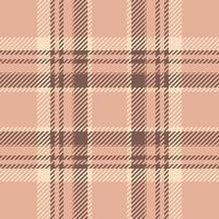 Stroke fabric texture , bathroom seamless check pattern. Wrapping plaid textile background tartan in orange and red colors. vector