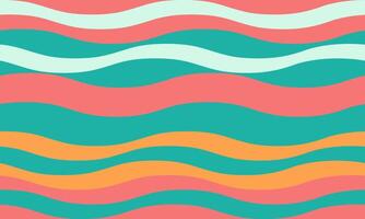 Vibrant wavy stripes in a cheerful color palette. Perfect for backgrounds, website design, or textile prints. This playful, abstract pattern evokes feelings of summer, energy, and optimism. vector