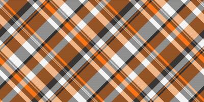 Christmas card textile tartan pattern, customer background fabric. Majestic texture seamless check plaid in dark and pumpkin colors. vector