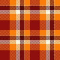 Countryside tartan check plaid, tidy seamless background pattern. Quilted fabric texture textile in red and bright colors. vector