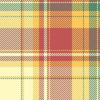 Printout check seamless plaid, new york fabric textile background. Unique pattern texture tartan in light and red colors. vector