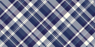 Elegant diagonal plaid pattern in shades of blue, gray, and white. Perfect for textile design, website backgrounds, or fashion projects. vector