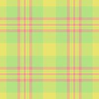 Nostalgia tartan texture background, collage seamless fabric check. Wide pattern plaid textile in green and yellow colors. vector
