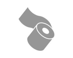 Abstract graphic of a roll of paper unfurling, suggesting continuous flow, process, or progress. Versatile for concepts of manufacturing, technology, or data streams. vector