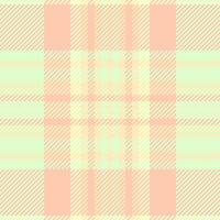 Service pattern check, wool texture textile fabric. Lovely plaid background tartan seamless in light and orange colors. vector