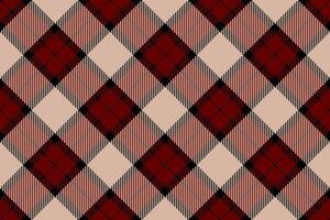 Baby fabric texture tartan, overlay pattern check. Endless textile background plaid seamless in light and red colors. vector