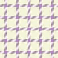 Elegant lavender and cream plaid pattern. Perfect for textile design, scrapbooking, websites, or stationery. Subtle yet stylish, this repeating texture offers a touch of sophistication and calm. vector