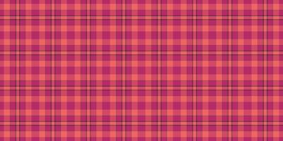 Birthday pattern background seamless, picnic textile plaid. Cloth texture tartan check fabric in pink and red colors. vector