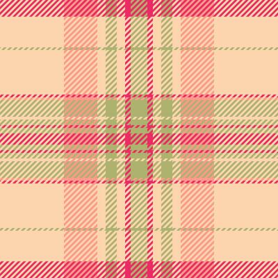 Serene background seamless, damask pattern textile fabric. Japanese plaid check texture tartan in orange and red colors.