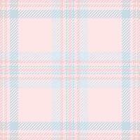 Jacket background texture textile, custom seamless pattern . Material plaid tartan check fabric in light and misty rose colors. vector