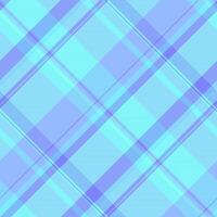 Gorgeous textile fabric background, presentation plaid texture tartan. Minimalist check seamless pattern in blue and teal colors. vector