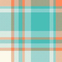 Form plaid pattern fabric, thanksgiving tartan texture check. Grunge background seamless textile in teal and light colors. vector