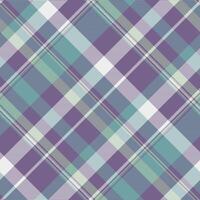 Creation pattern plaid background, jpg check tartan texture. Collage seamless fabric textile in violet and cyan colors. vector
