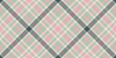 Inspiration texture tartan fabric, tattersall seamless check plaid. Serene pattern textile background in pastel and light colors. vector